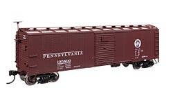 Walthers Mainline 910-41066 40' Steel Boxcar with Murphy Ends Pennsylvania #105800 HO Scale