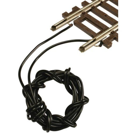 Atlas 465 True-Track Terminal Rail Joiners Code 83 HO Scale - installed on track with feeder wires