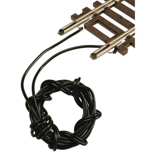 Atlas 465 True-Track Terminal Rail Joiners Code 83 HO Scale - installed on track with feeder wires