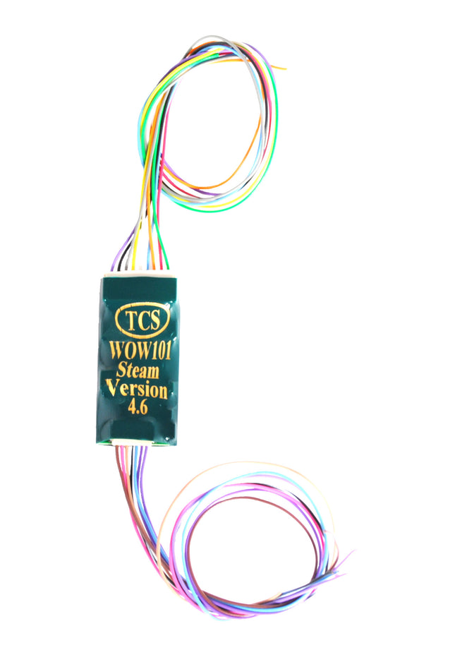 TCS 1516 WOW101 Steam WOWSound DCC sound decoder with 9-pin wiring harness