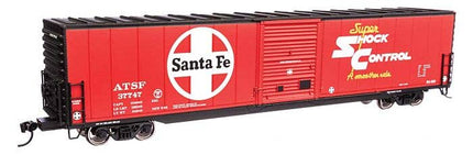Walthers Mainline 910-3353 | 60' Pullman-Standard Single Door Auto Parts Boxcar - Santa Fe (ATSF) #37747 | HO Scale