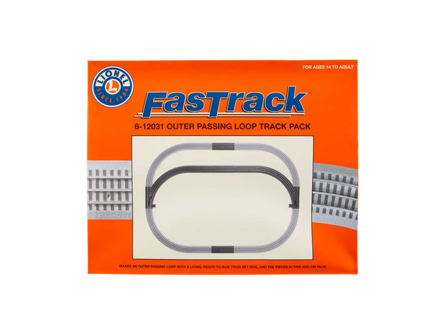 Lionel 6-12031 | FasTrack Outer Passing Loop Add-On Track Pack | O Gauge
