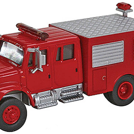 Walthers SceneMaster 949-11893 | International 4900 First Response Fire Truck - Assembled, Red | HO Scale
