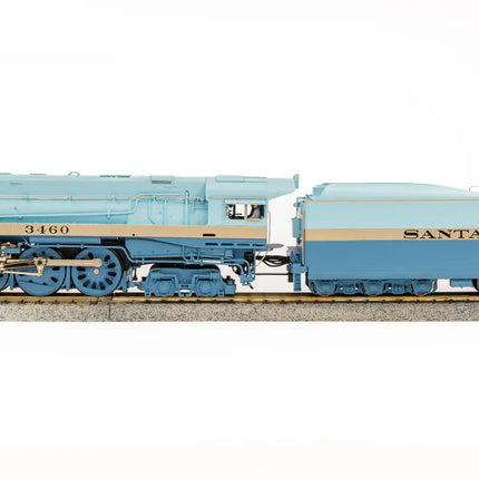Broadway Limited 7355 | 3460 Class 4-6-4 Hudson - Sound and DCC - Brass Hybrid Paragon4(TM) - Santa Fe #3460 (Blue Goose, 1951-1953; blue, white) | HO Scale
