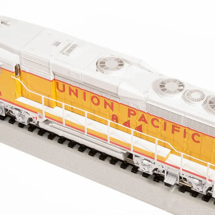 HO Scale Union Pacific EMD GP30 model by Broadway Limited on track