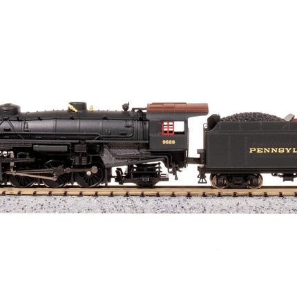 N Scale USRA 2-8-2 Light Mikado Locomotive by Broadway Limited, Pennsylvania Railroad #9630 with Sound and DCC.