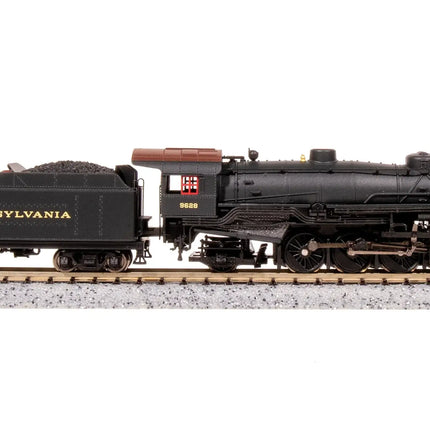 Broadway Limited 7861 USRA 2-8-2 Light Mikado model train in Pennsylvania Railroad livery, N Scale, Paragon4 sound and DCC.