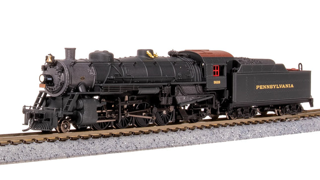 Broadway Limited N Scale USRA 2-8-2 Light Mikado Pennsylvania Railroad #9630 model train with DCC and sound.