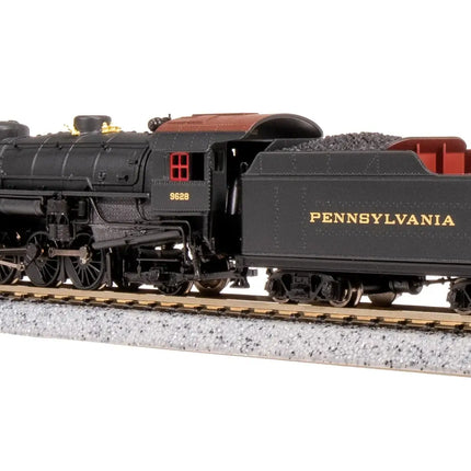 USRA 2-8-2 Light Mikado N Scale Model, Pennsylvania Railroad #9630, with Sound and DCC - Paragon4(TM) on track.