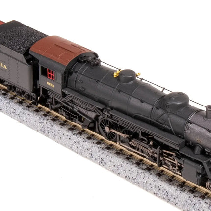 N Scale Pennsylvania Railroad Light Mikado Locomotive with Sound and DCC on Track