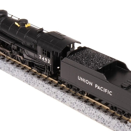 Broadway Limited N Scale USRA 2-8-2 Light Mikado Union Pacific #2492 with Paragon4 Sound and DCC on track