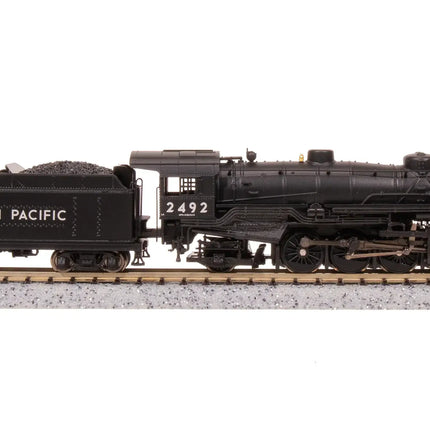 Broadway Limited 7863 USRA 2-8-2 Light Mikado Paragon4 Union Pacific #2492 N Scale model train on track