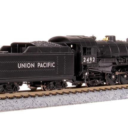 Broadway Limited 7864 | USRA 2-8-2 Light Mikado - Sound and DCC - Paragon4(TM) - Union Pacific #2497 (black, graphite, white) | N Scale