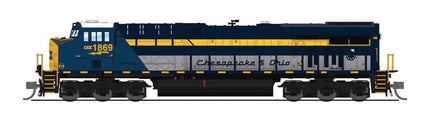 Broadway Limited 9886 | GE ES44AC CSX #1869 C&O Heritage - Paragon4 Sound DCC | N Scale