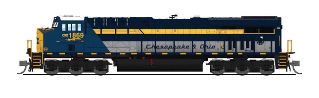 Broadway Limited 9886 | GE ES44AC CSX #1869 C&O Heritage - Paragon4 Sound DCC | N Scale