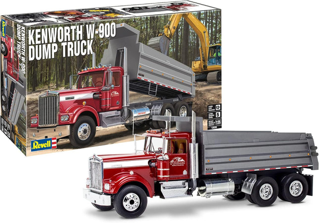 Revell 12628 Kenworth W-900 Dump Truck 1/25 scale plastic model kit