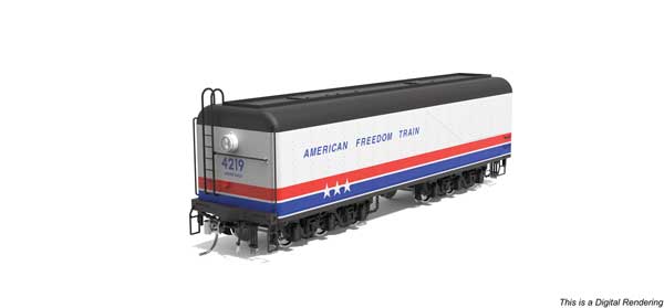 Broadway Limited 10576 HO scale DLMX 4219-Type Auxiliary Water Tender, American Freedom Train #4219