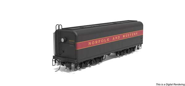 Broadway Limited 10577 HO scale DLMX 4219-Type Auxiliary Water Tender, Norfolk & Western #220166