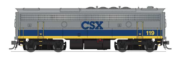 Broadway Limited 10542 HO scale EMD F3B, CSX #119
