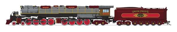 Broadway Limited 10686 N scale 4-8-8-4 Big Boy, Union Pacific #4014