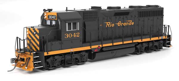 Broadway Limited 10010 HO scale EMD GP35 Low Nose, Denver & Rio Grande Western #3045, Paragon4 sound