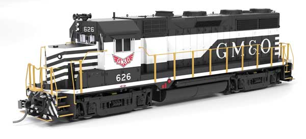 Broadway Limited 10013 HO scale EMD GP35 Low Nose, Gulf, Mobile & Ohio #626, Paragon4 sound