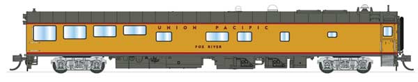Broadway Limited 187-10500 N scale Track Inspection Theater Car, Union Pacific Fox River