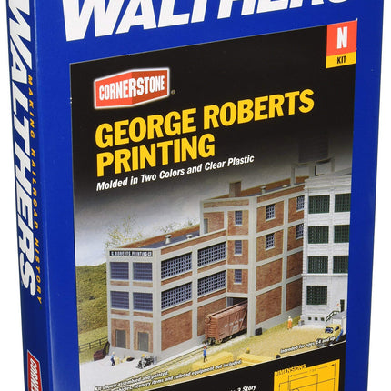 Walthers 933-3231 George Roberts Printing N Scale - kit box front