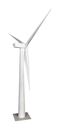 Walthers Cornerstone 933-3355 Wind Turbine Kit HO Scale - assembled model, side view of nacelle and rotor