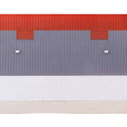 Walthers Cornerstone 933-3908 Modern Diesel Shop Kit HO Scale - side wall view