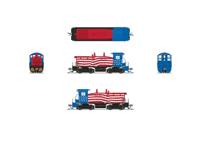 Broadway Limited 9356 | EMD SW7 Switcher, Pennsylvania & Southern #17, Paragon4 Sound/DC/DCC | N Scale