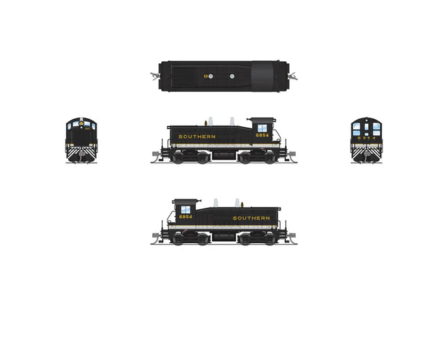Broadway Limited 9367 |  EMD SW7 Switcher, SOU 6854, Tuxedo Scheme, Paragon4 Sound/DC/DCC | N Scale