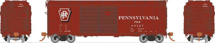 Rapido 606-123010-6 | X31A Double-Door Boxcar - Pennsylvania Railroad #69492 Late Shadow Keystone | HO Scale