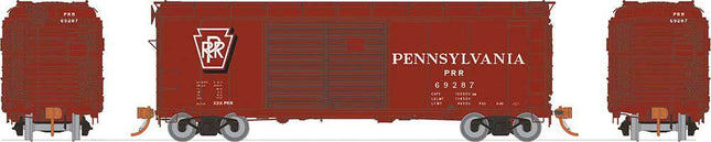 Rapido 606-123010-6 | X31A Double-Door Boxcar - Pennsylvania Railroad #69492 Late Shadow Keystone | HO Scale