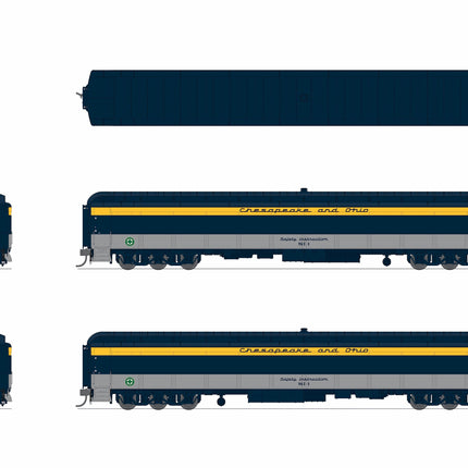 Broadway Limited 9930 heavyweight railroad instruction car Chesapeake & Ohio #SI-4 HO scale