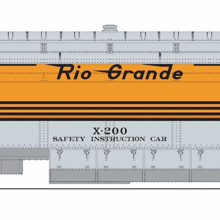 Broadway Limited 9932 heavyweight railroad instruction car Denver & Rio Grande Western #X-200 HO scale