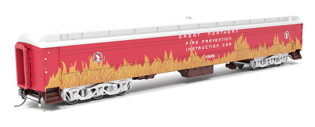 Broadway Limited 9933 heavyweight railroad instruction car Great Northern #X1828 HO scale