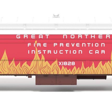 Broadway Limited 9933 heavyweight railroad instruction car Great Northern #X1828 HO scale