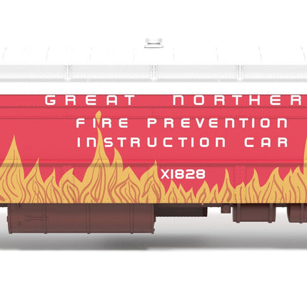 Broadway Limited 9933 heavyweight railroad instruction car Great Northern #X1828 HO scale