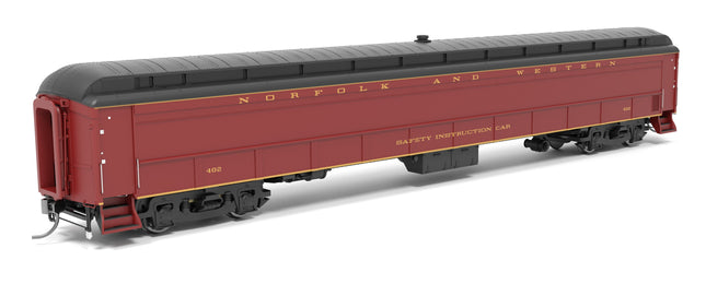 Broadway Limited 9934 heavyweight railroad instruction car Norfolk & Western #402 HO scale