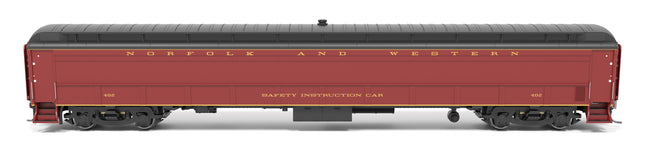 Broadway Limited 9934 heavyweight railroad instruction car Norfolk & Western #402 HO scale