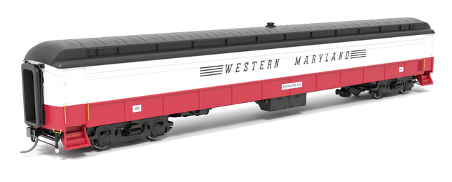 Broadway Limited 9936 heavyweight railroad instruction car Western Maryland #100 HO scale