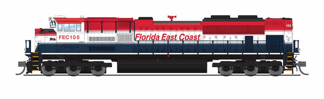 Broadway Limited 9969 Florida East Coast #107 N scale locomotive