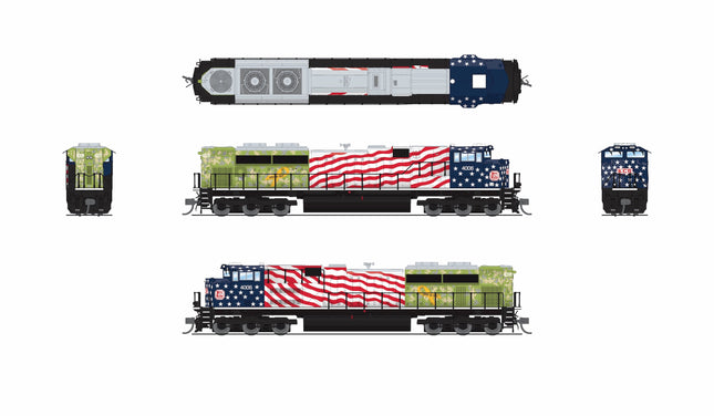 Broadway Limited 9972 Kansas City Southern #4006 N scale locomotive
