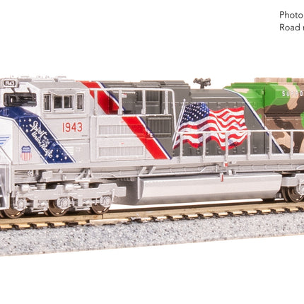 Broadway Limited 9981 EMD SD70ACe Union Pacific #1943 The Spirit Stealth DCC Ready N Scale - side view