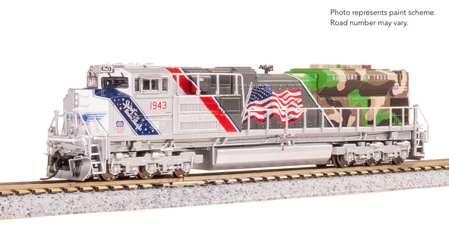 Broadway Limited 9981 EMD SD70ACe Union Pacific #1943 The Spirit Stealth DCC Ready N Scale - side view