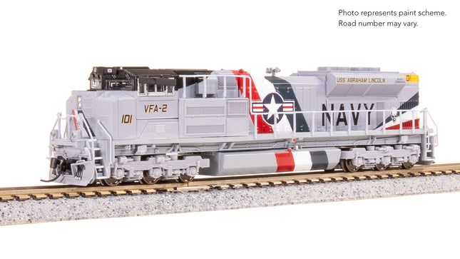 Broadway Limited 9983 EMD SD70ACe US Navy #101 Stealth DCC Ready N Scale - side view