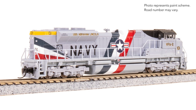 Broadway Limited 9983 EMD SD70ACe US Navy #101 Stealth DCC Ready N Scale - opposite side view