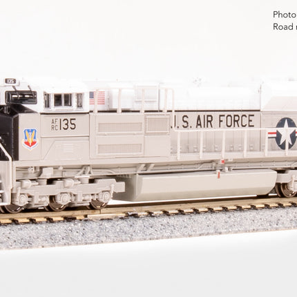 Broadway Limited 9985 EMD SD70ACe US Air Force #135 Stealth DCC Ready N Scale - side view