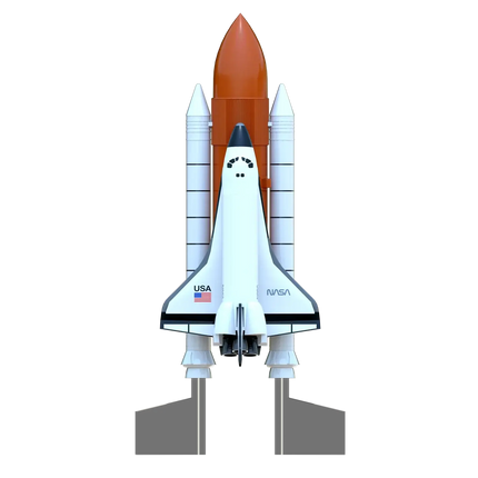 Estes 9991 Space Shuttle model rocket with detachable boosters, perfect for beginners and space enthusiasts.